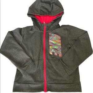 Grey Nike Zip Up Hoodie